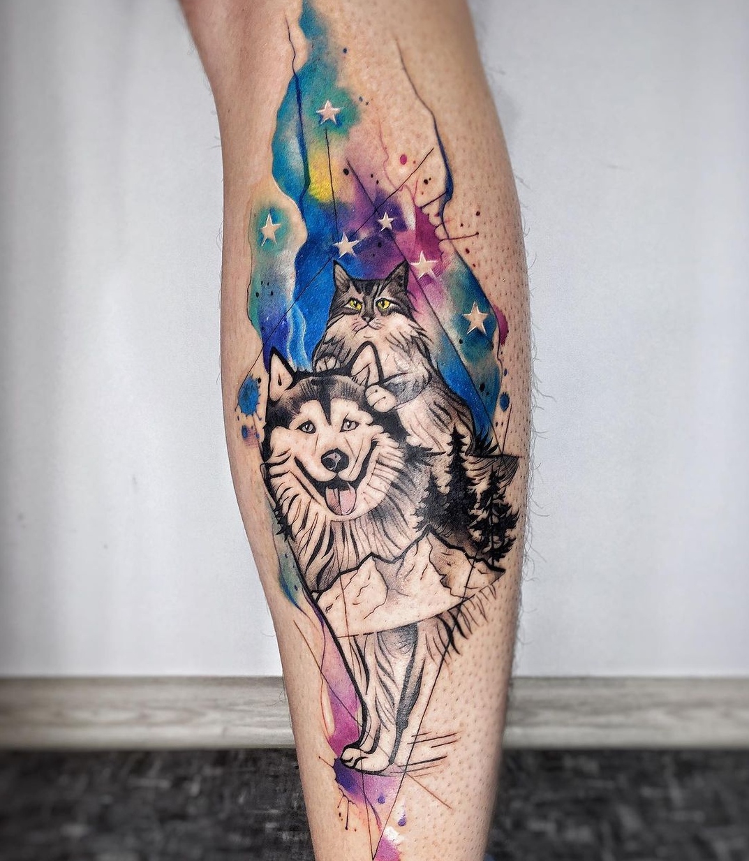 15 Alaskan Malamute Tattoo Ideas 10